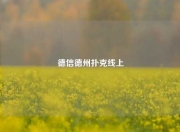 德信德州扑克线上