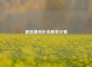 德信德州扑克概率计算