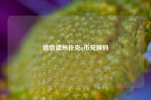 德信德州扑克q币兑换码