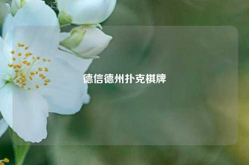 德信德州扑克棋牌